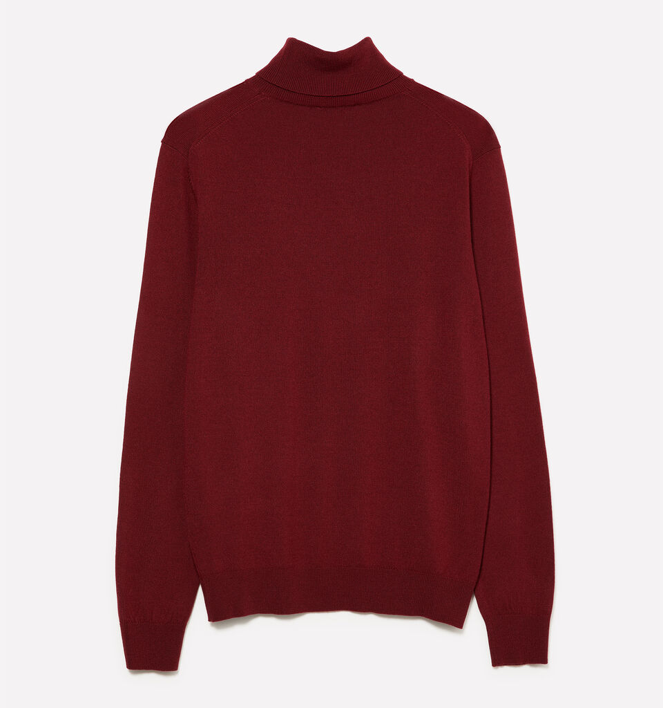 Μπλούζα κόκκινος γρανάτης με ψηλό γιακά - μπλούζες ζιβάγκο ανδρικές - Μπορντω | Sisley image number 2